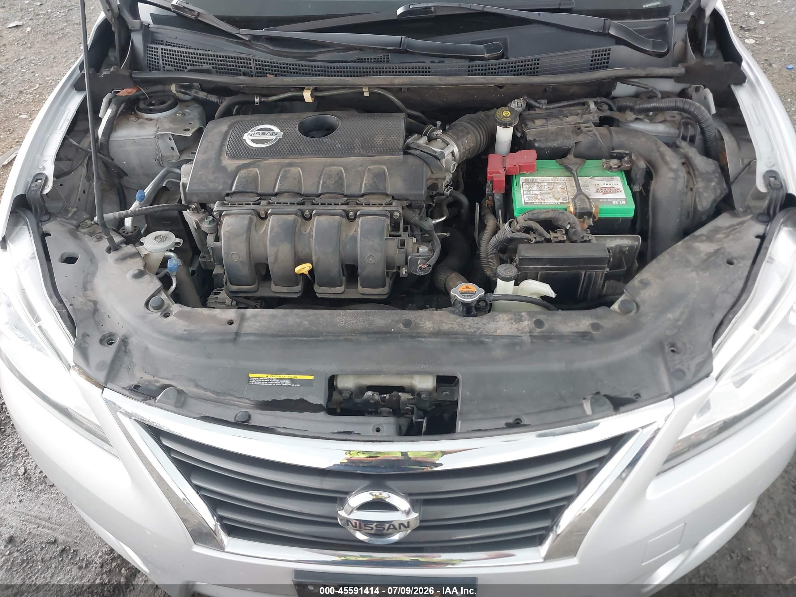 2014 Nissan Sentra Sr Silver vin: 3N1AB7APXEL613419