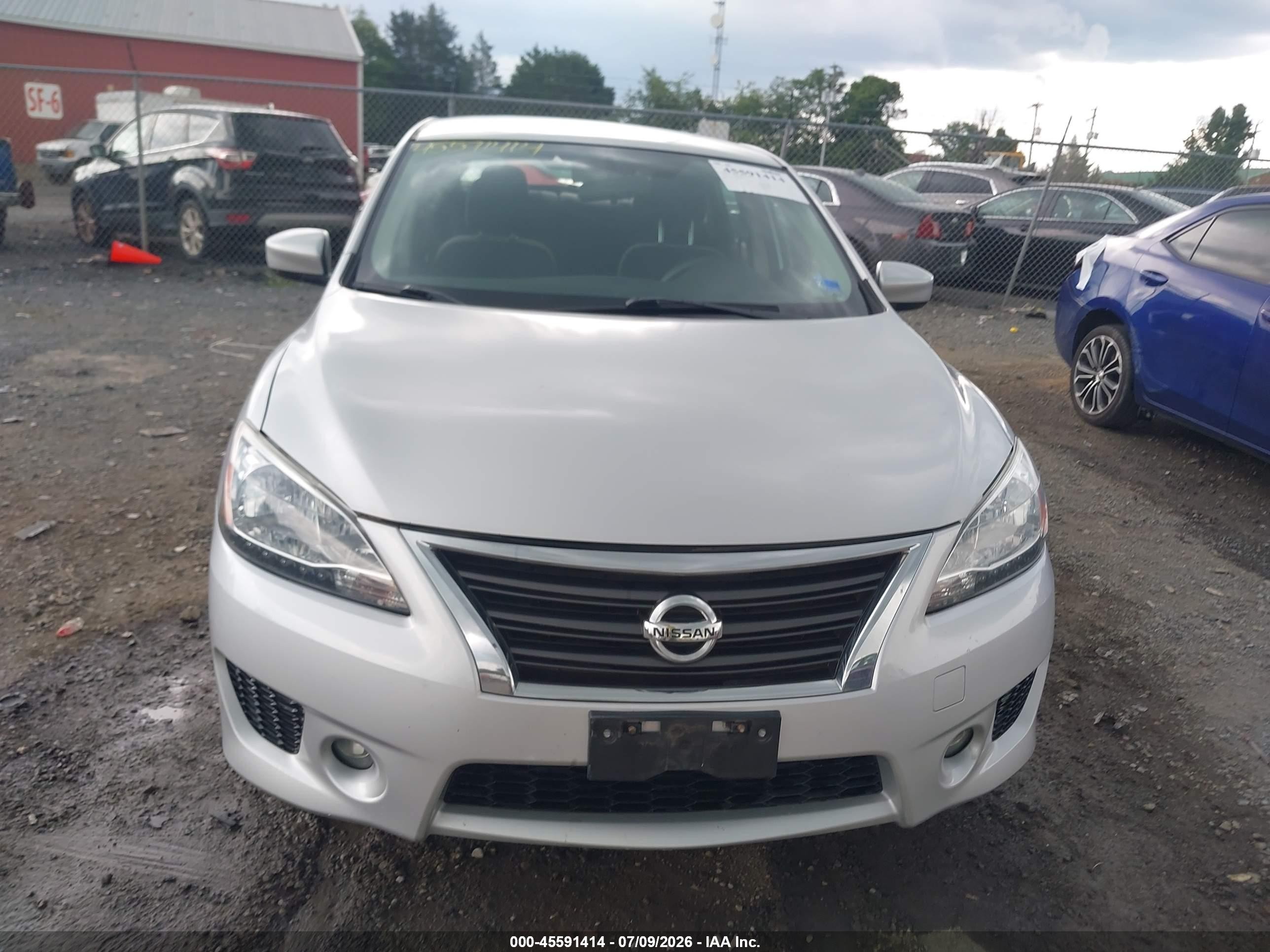 2014 Nissan Sentra Sr Silver vin: 3N1AB7APXEL613419