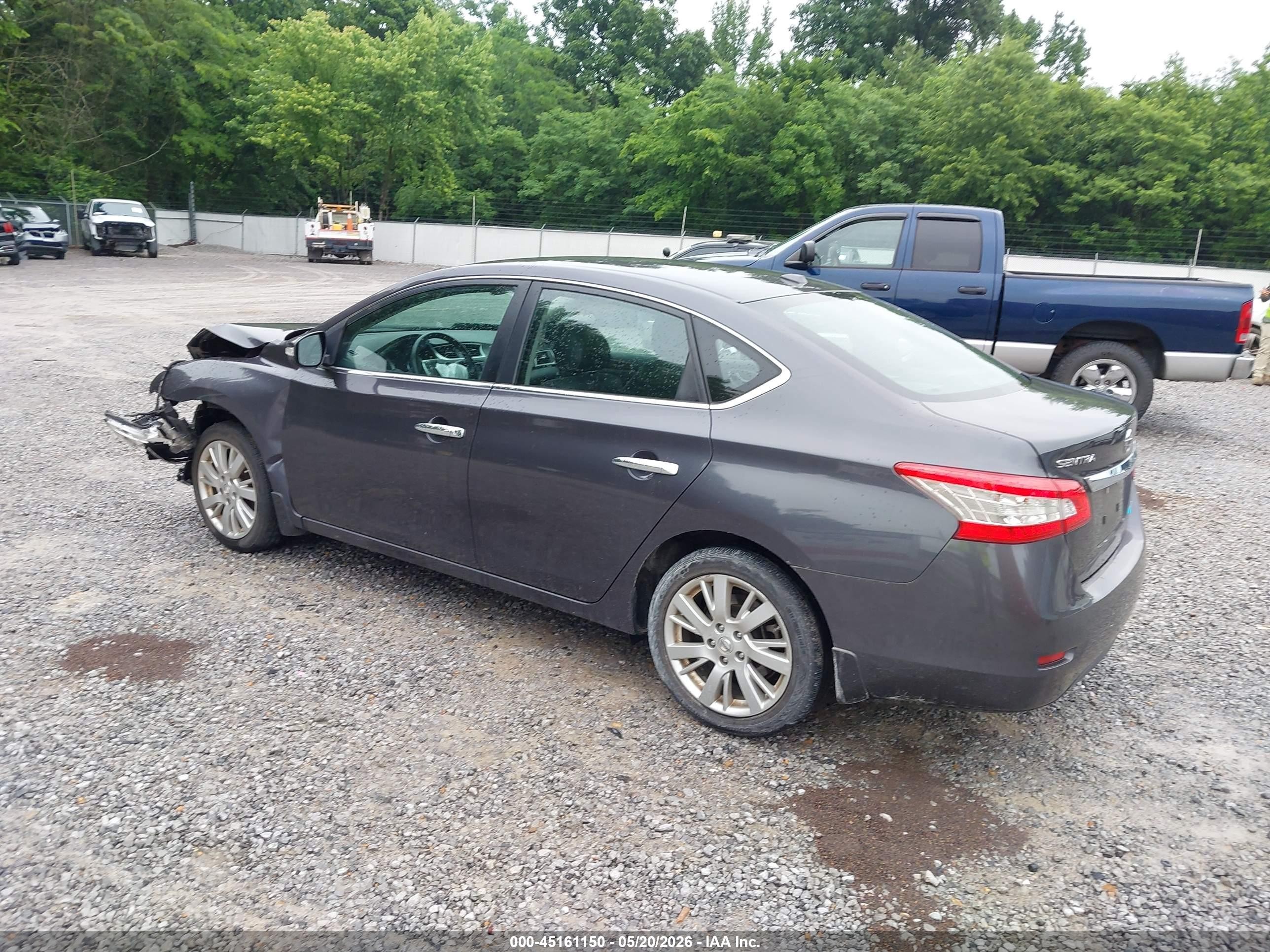 2014 Nissan Sentra Sl Gray vin: 3N1AB7APXEL618460