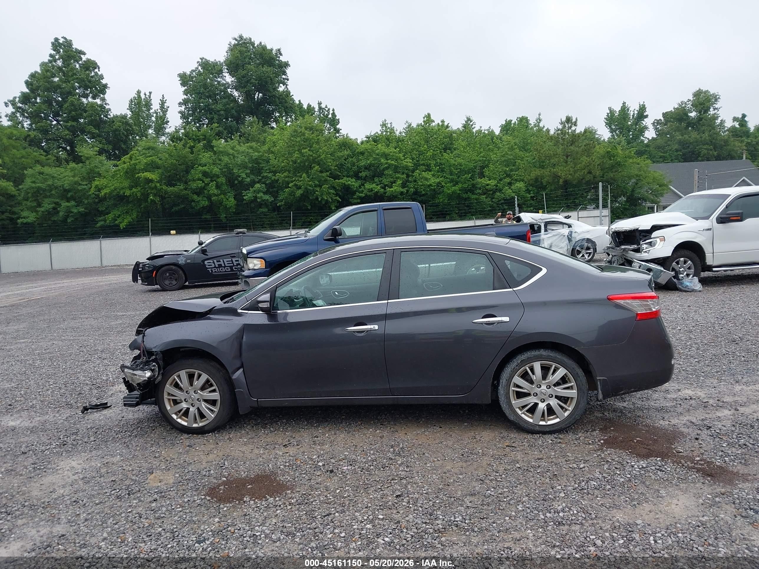 2014 Nissan Sentra Sl Gray vin: 3N1AB7APXEL618460
