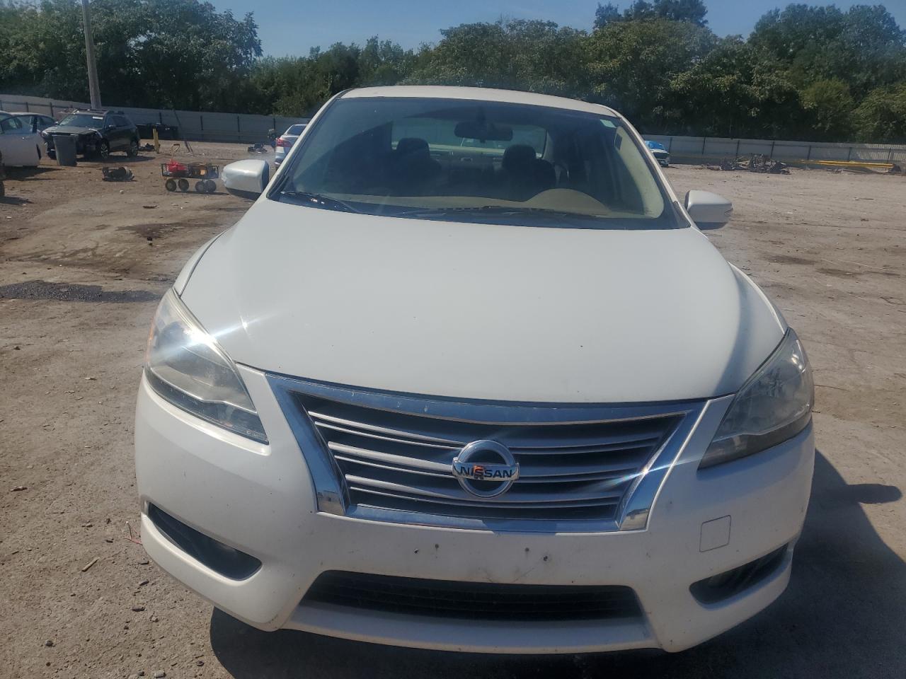 2014 Nissan Sentra S White vin: 3N1AB7APXEL625859