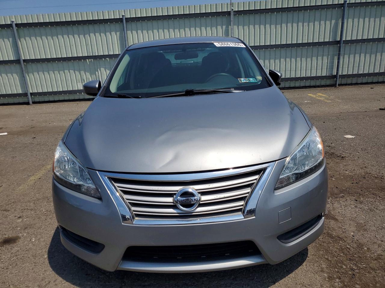 2014 Nissan Sentra Sv Silver vin: 3N1AB7APXEL635324