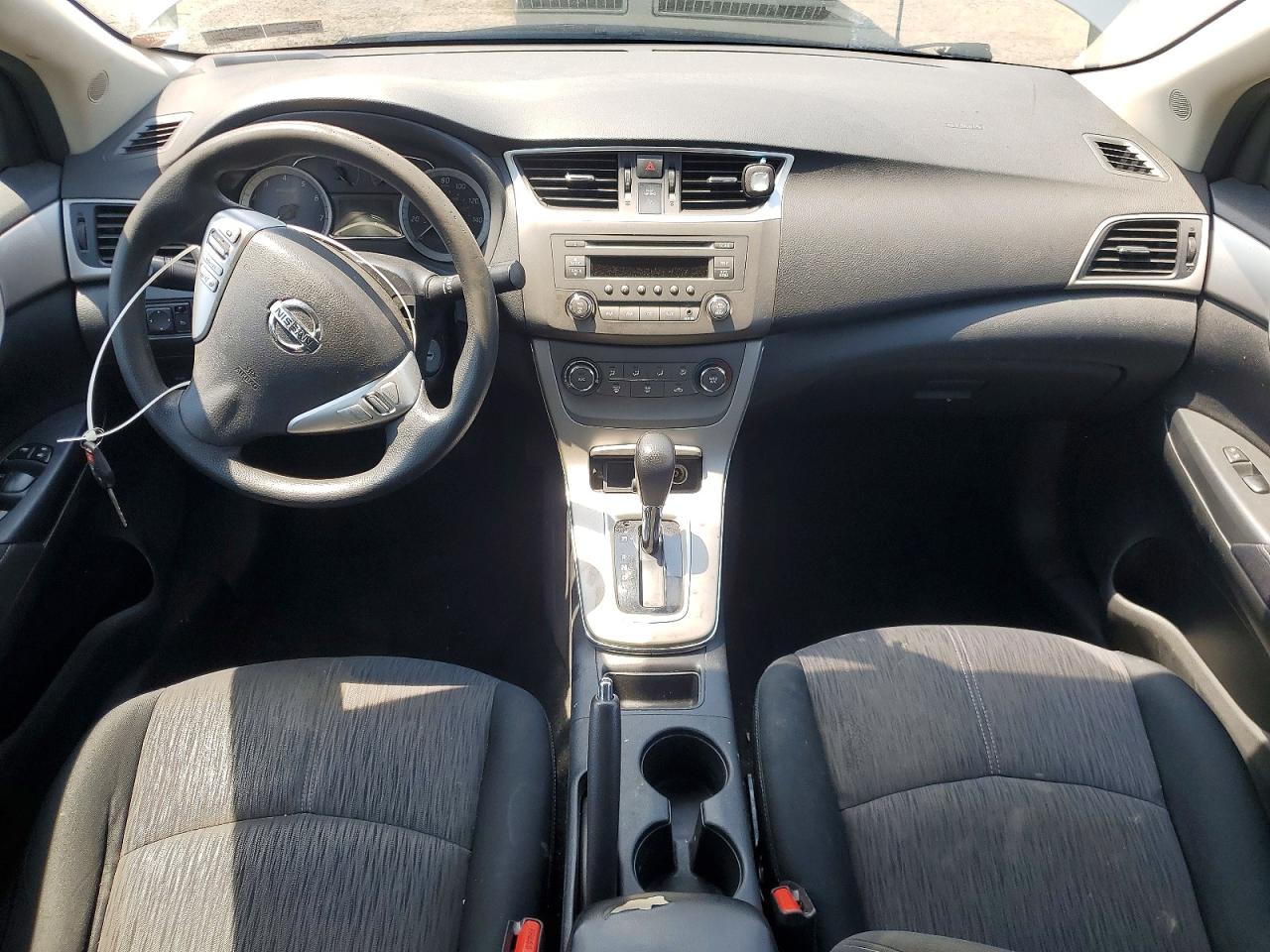 2014 Nissan Sentra Sv Silver vin: 3N1AB7APXEL635324