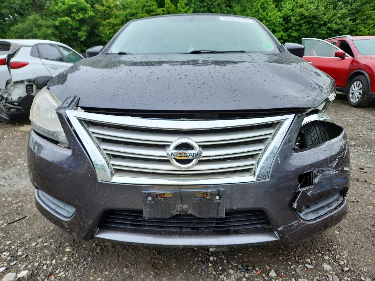 2014 Nissan Sentra S Gray vin: 3N1AB7APXEL637252