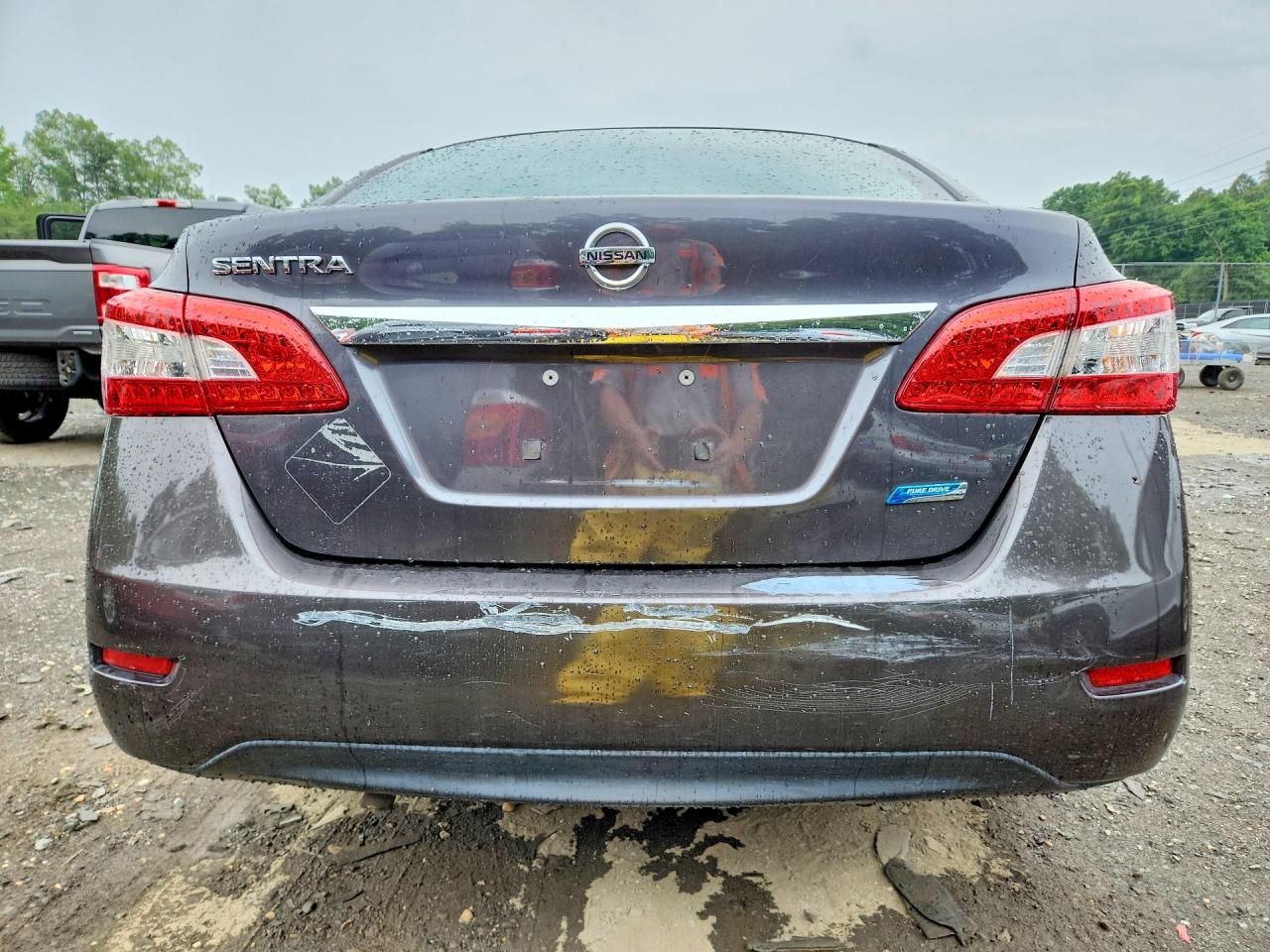 2014 Nissan Sentra S Gray vin: 3N1AB7APXEL637252