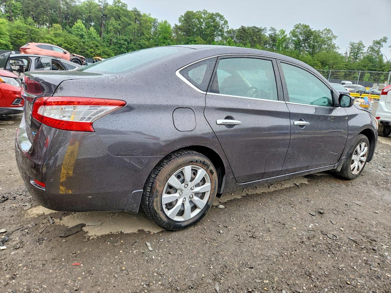 2014 Nissan Sentra S Gray vin: 3N1AB7APXEL637252