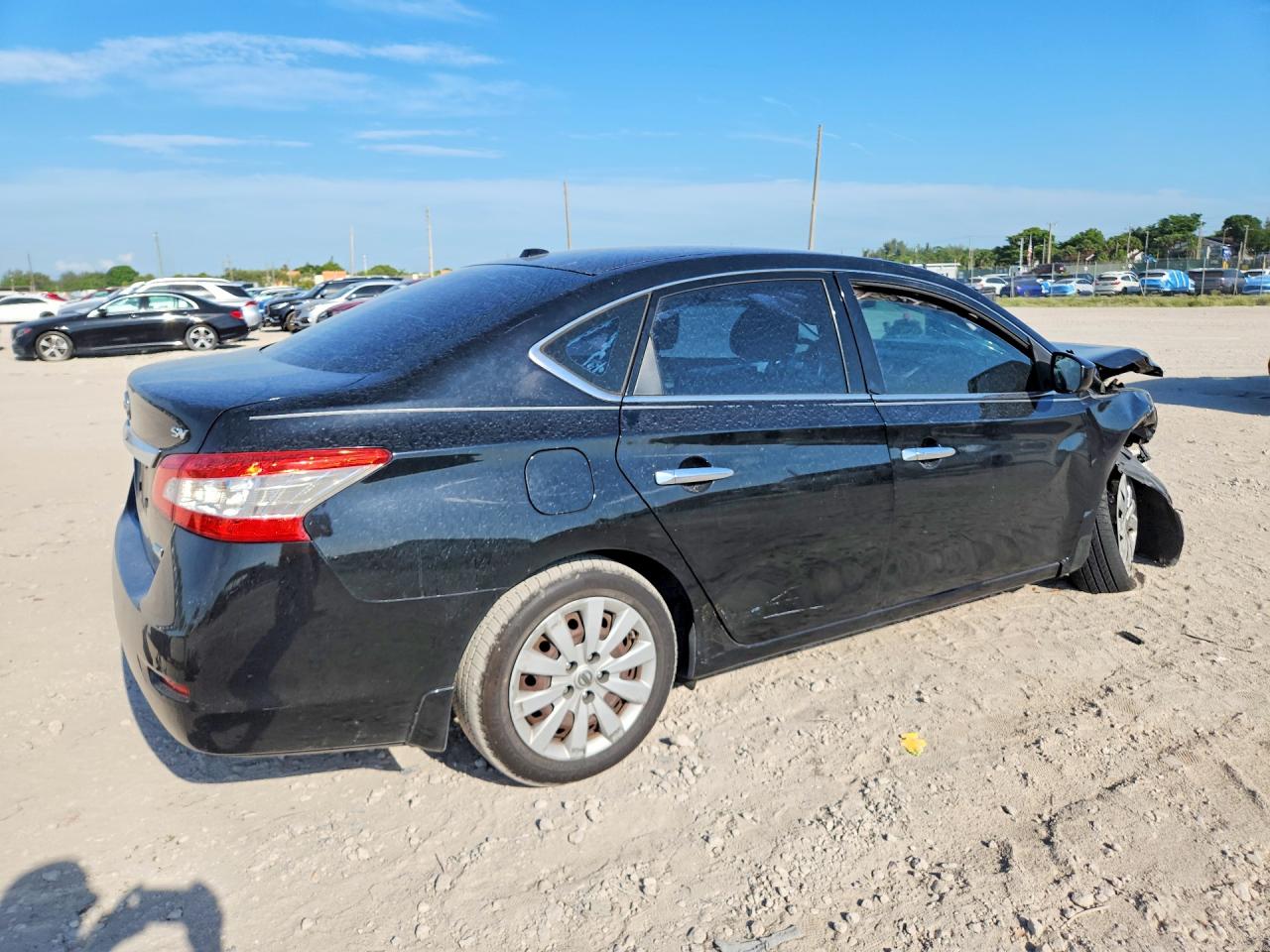 2014 Nissan Sentra Sv Black vin: 3N1AB7APXEL662037