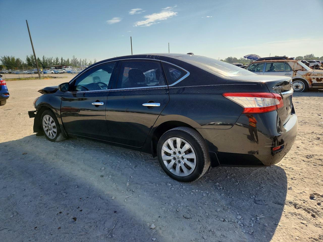 2014 Nissan Sentra Sv Black vin: 3N1AB7APXEL662037