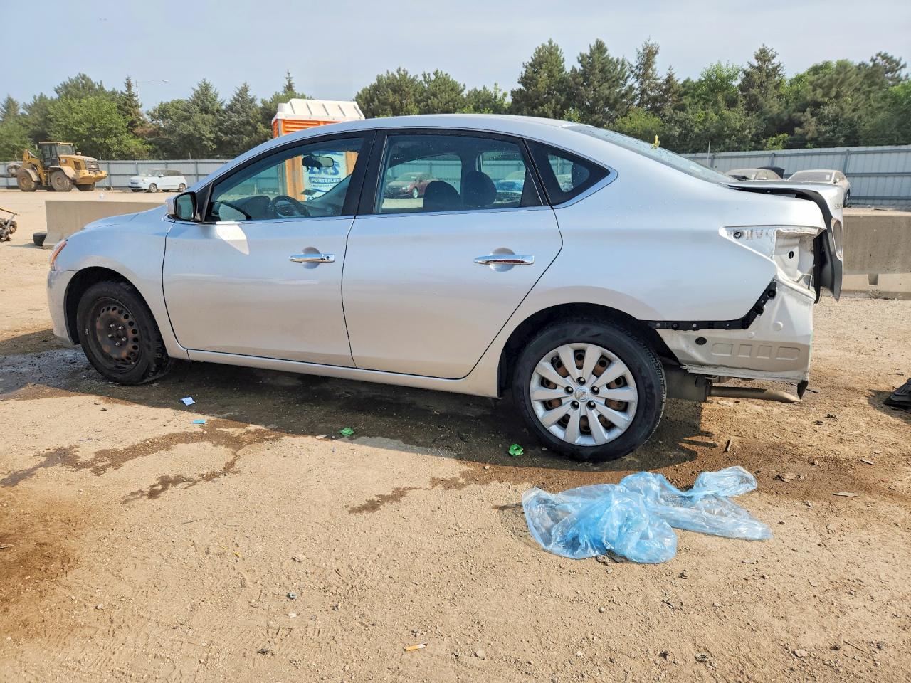 2014 Nissan Sentra Sv Silver vin: 3N1AB7APXEL665746