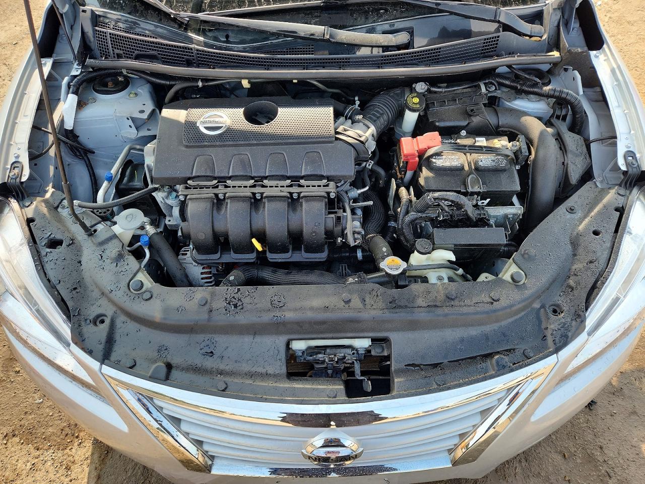 2014 Nissan Sentra Sv Silver vin: 3N1AB7APXEL665746