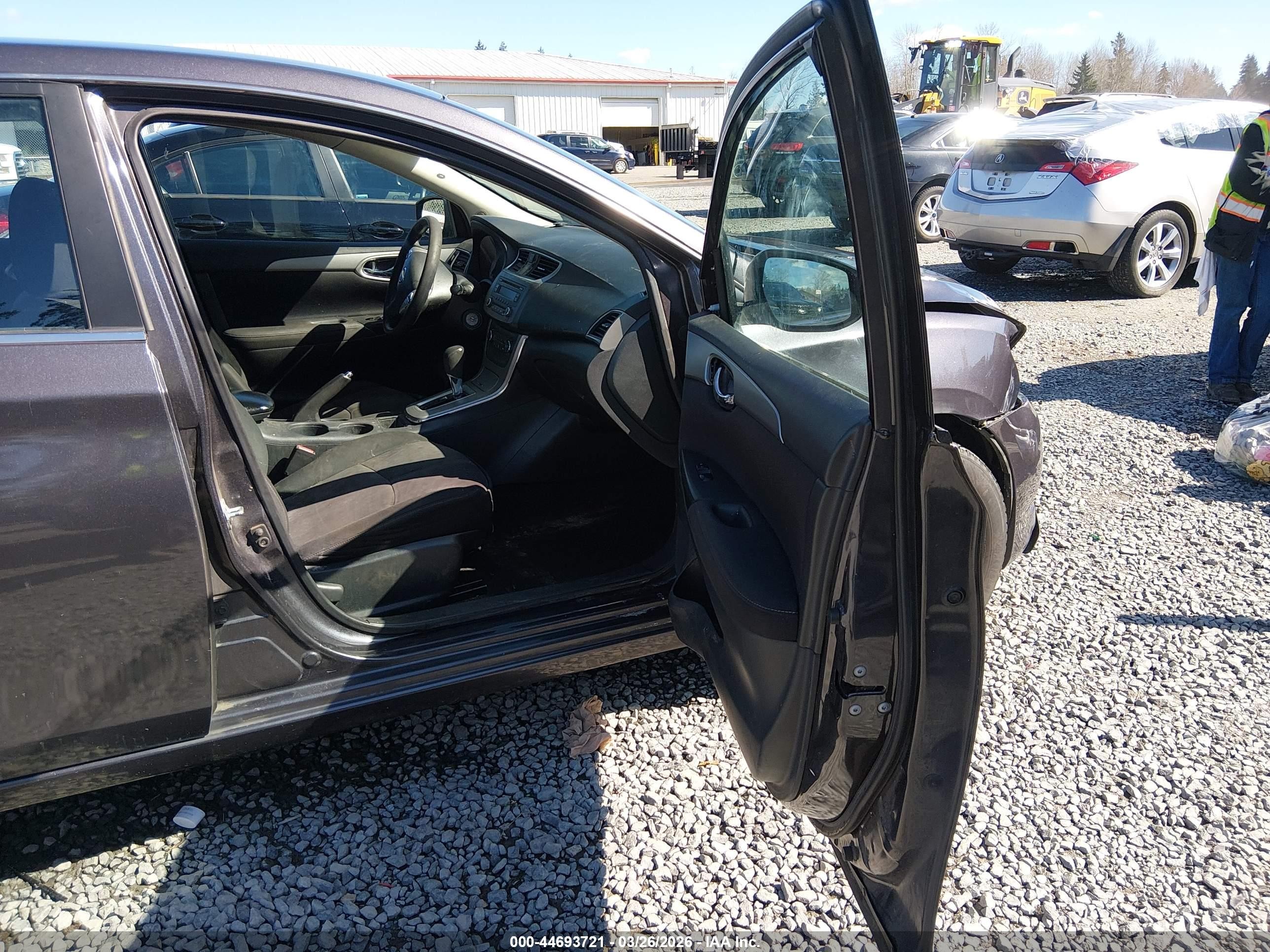 2014 Nissan Sentra Fe+ S/fe+ Sv/s/sl/sr/sv Gray vin: 3N1AB7APXEL672177
