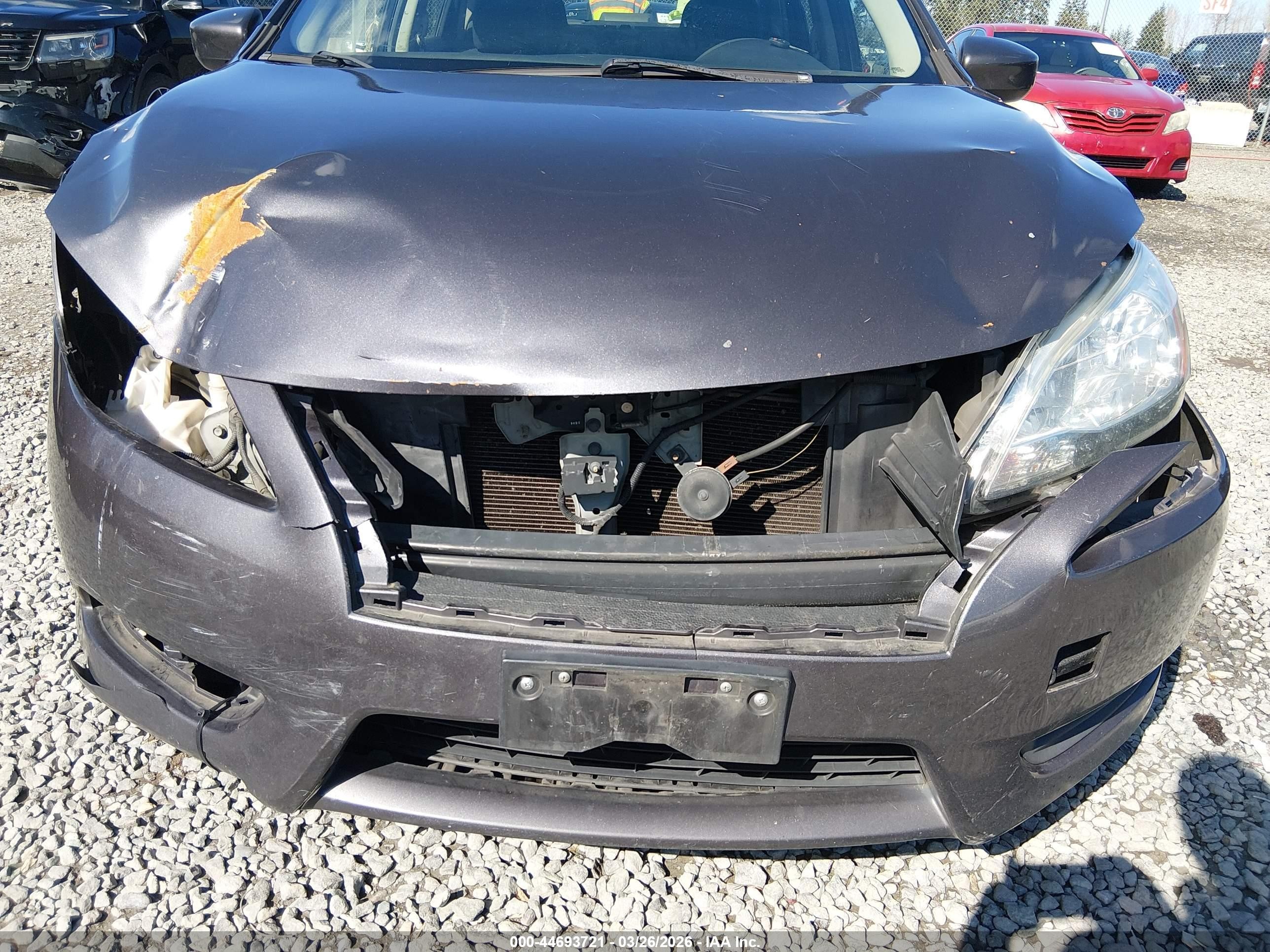 2014 Nissan Sentra Fe+ S/fe+ Sv/s/sl/sr/sv Gray vin: 3N1AB7APXEL672177