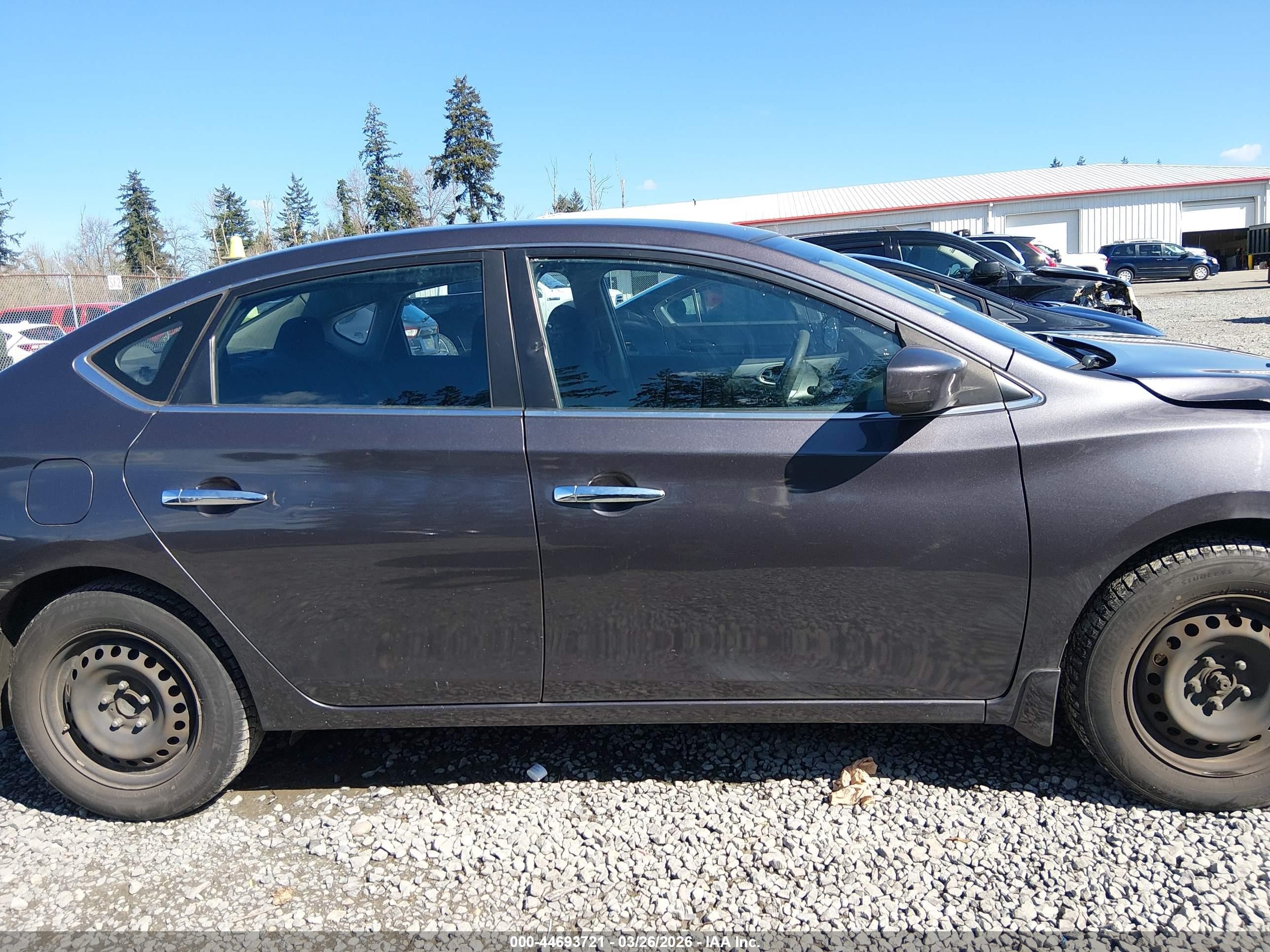 2014 Nissan Sentra Fe+ S/fe+ Sv/s/sl/sr/sv Gray vin: 3N1AB7APXEL672177