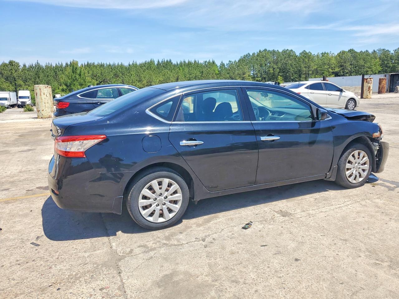 2014 Nissan Sentra Sv Черный vin: 3N1AB7APXEL673460