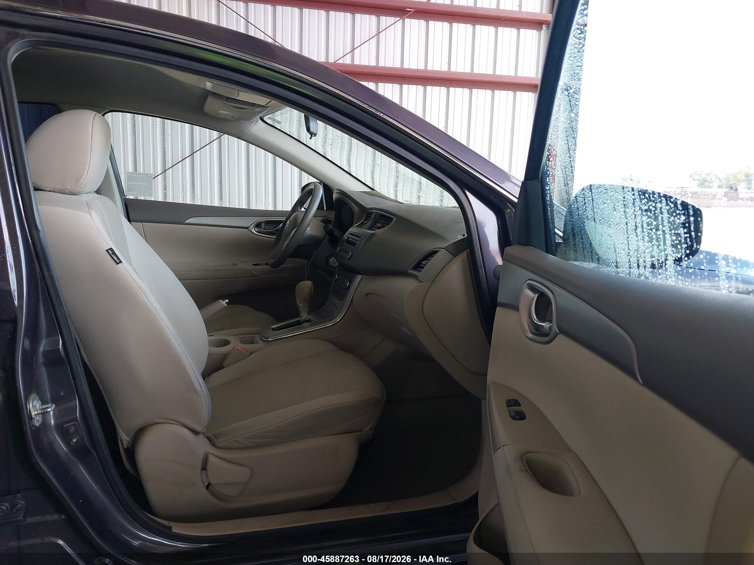 2014 Nissan Sentra S Gray vin: 3N1AB7APXEL677749