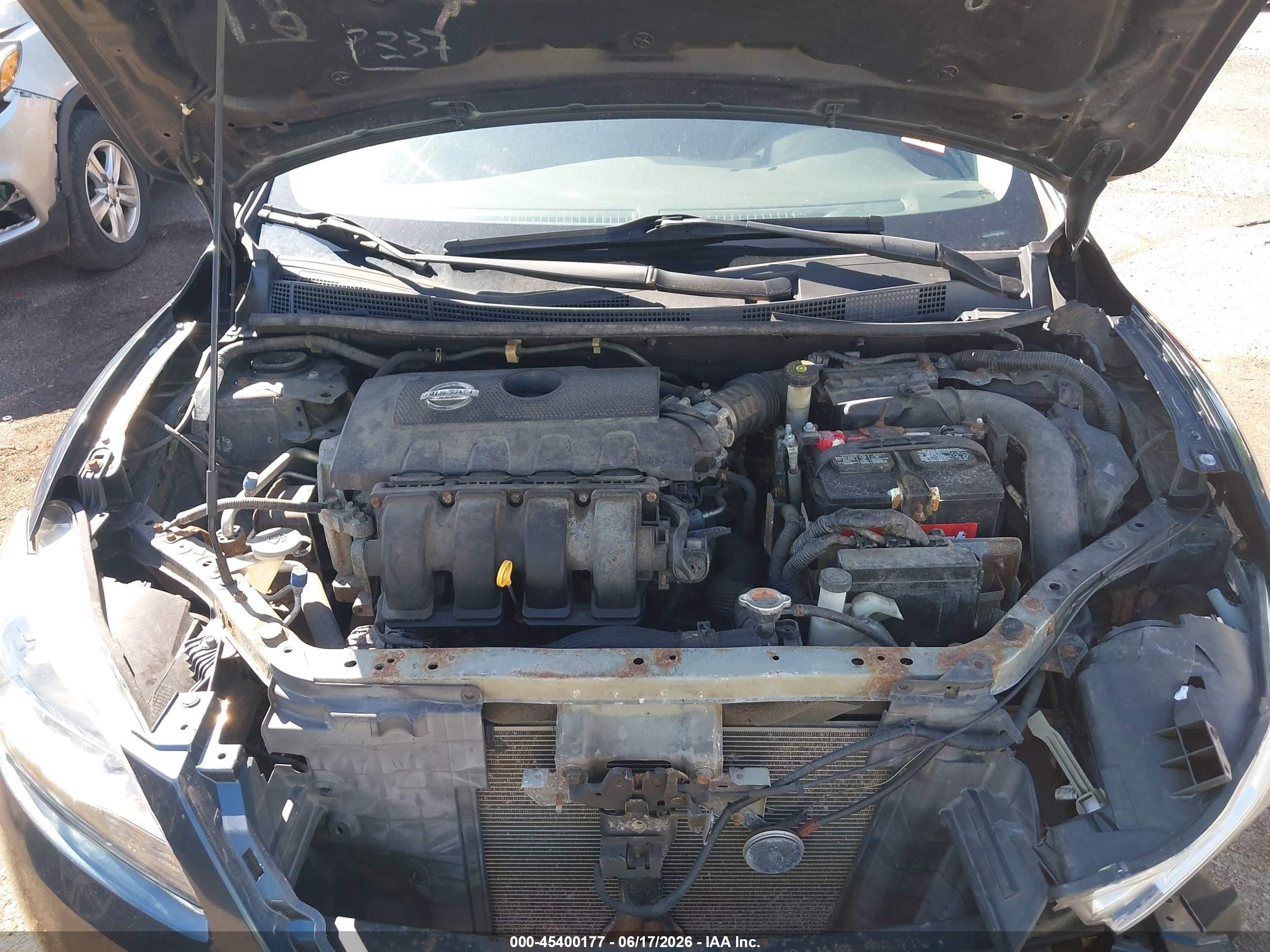 2014 Nissan Sentra Sv Blue vin: 3N1AB7APXEL677900