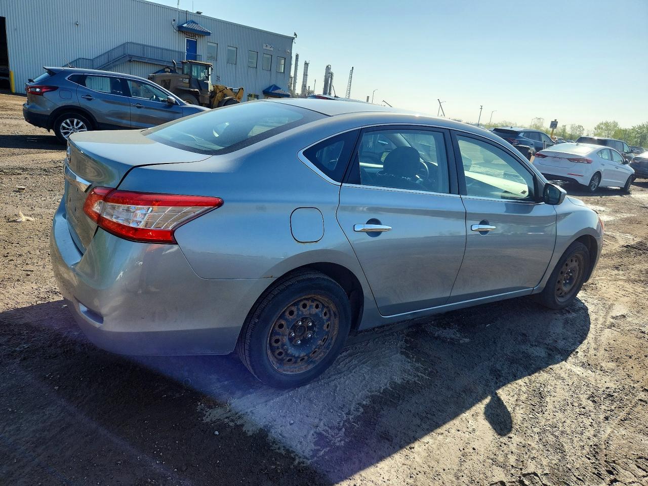 2014 Nissan Sentra S Silver vin: 3N1AB7APXEL679033