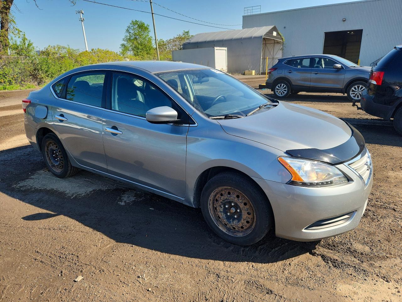 2014 Nissan Sentra S Silver vin: 3N1AB7APXEL679033