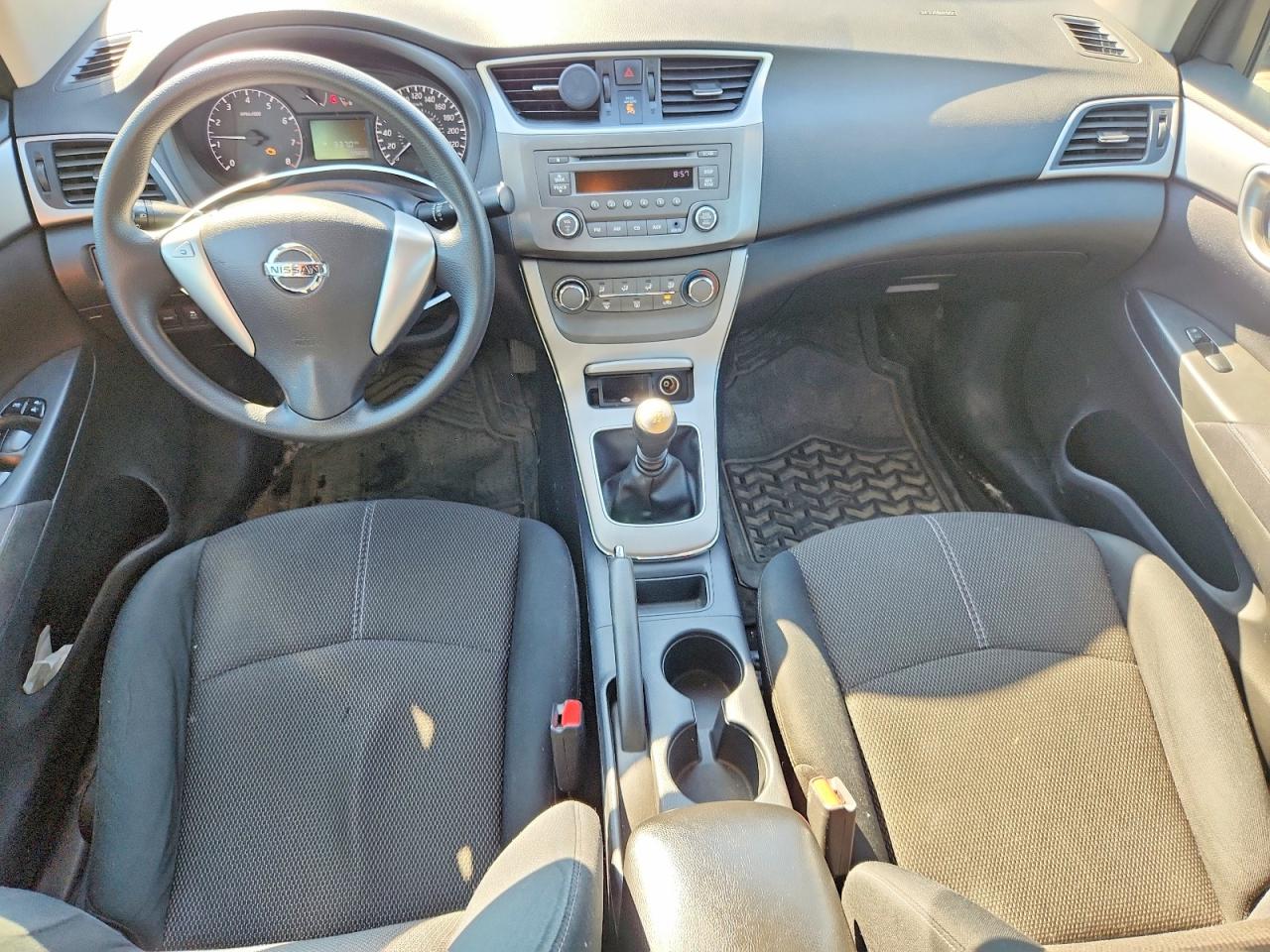 2014 Nissan Sentra S Silver vin: 3N1AB7APXEL679033
