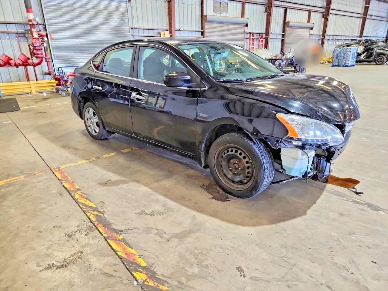2014 Nissan Sentra S Black vin: 3N1AB7APXEL692073