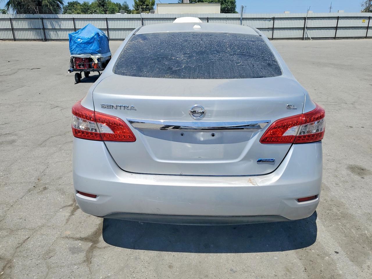 2014 Nissan Sentra Sl Silver vin: 3N1AB7APXEY201763
