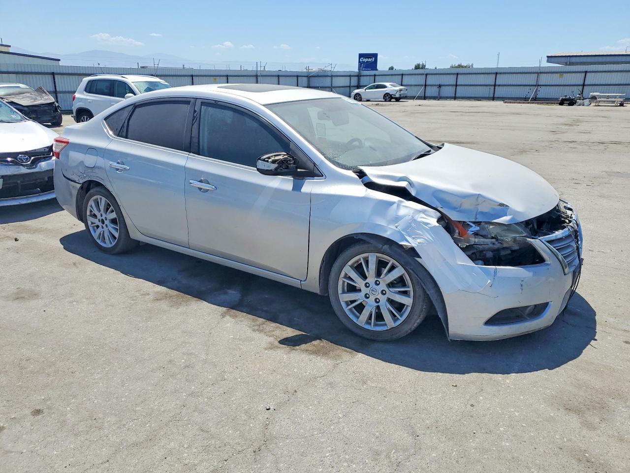 2014 Nissan Sentra Sl Silver vin: 3N1AB7APXEY201763