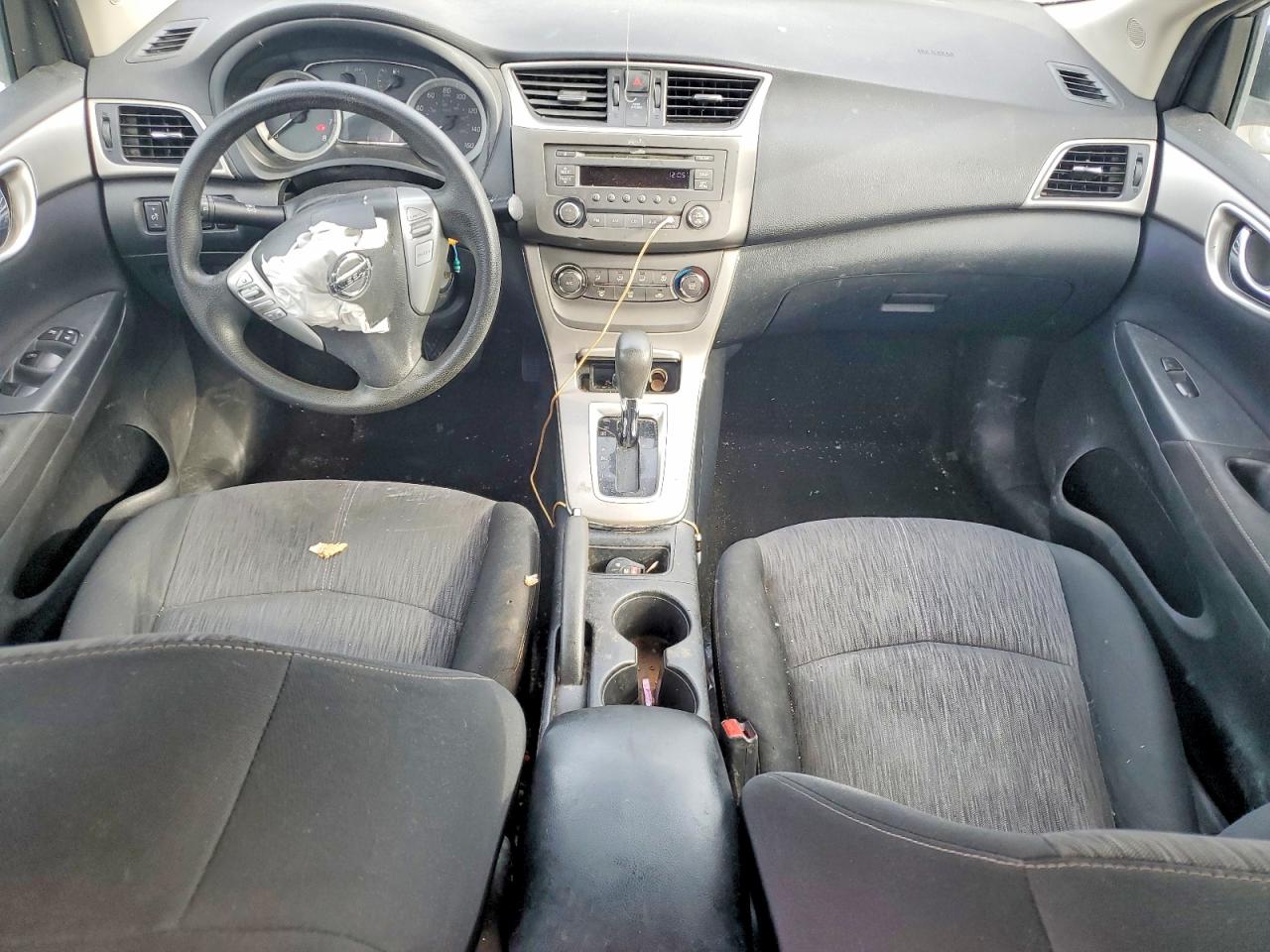 2014 Nissan Sentra Sv Silver vin: 3N1AB7APXEY209541