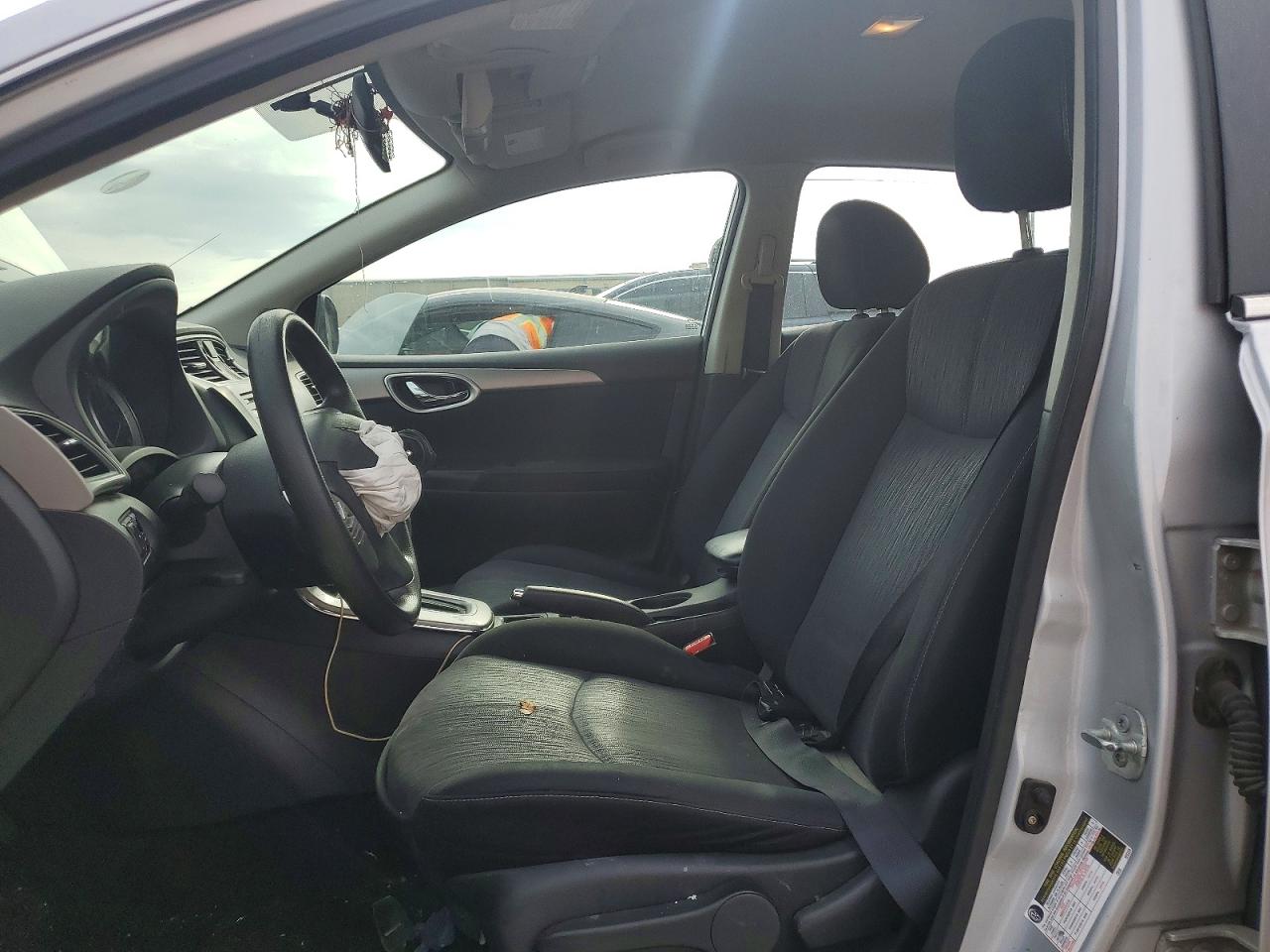 2014 Nissan Sentra Sv Silver vin: 3N1AB7APXEY209541