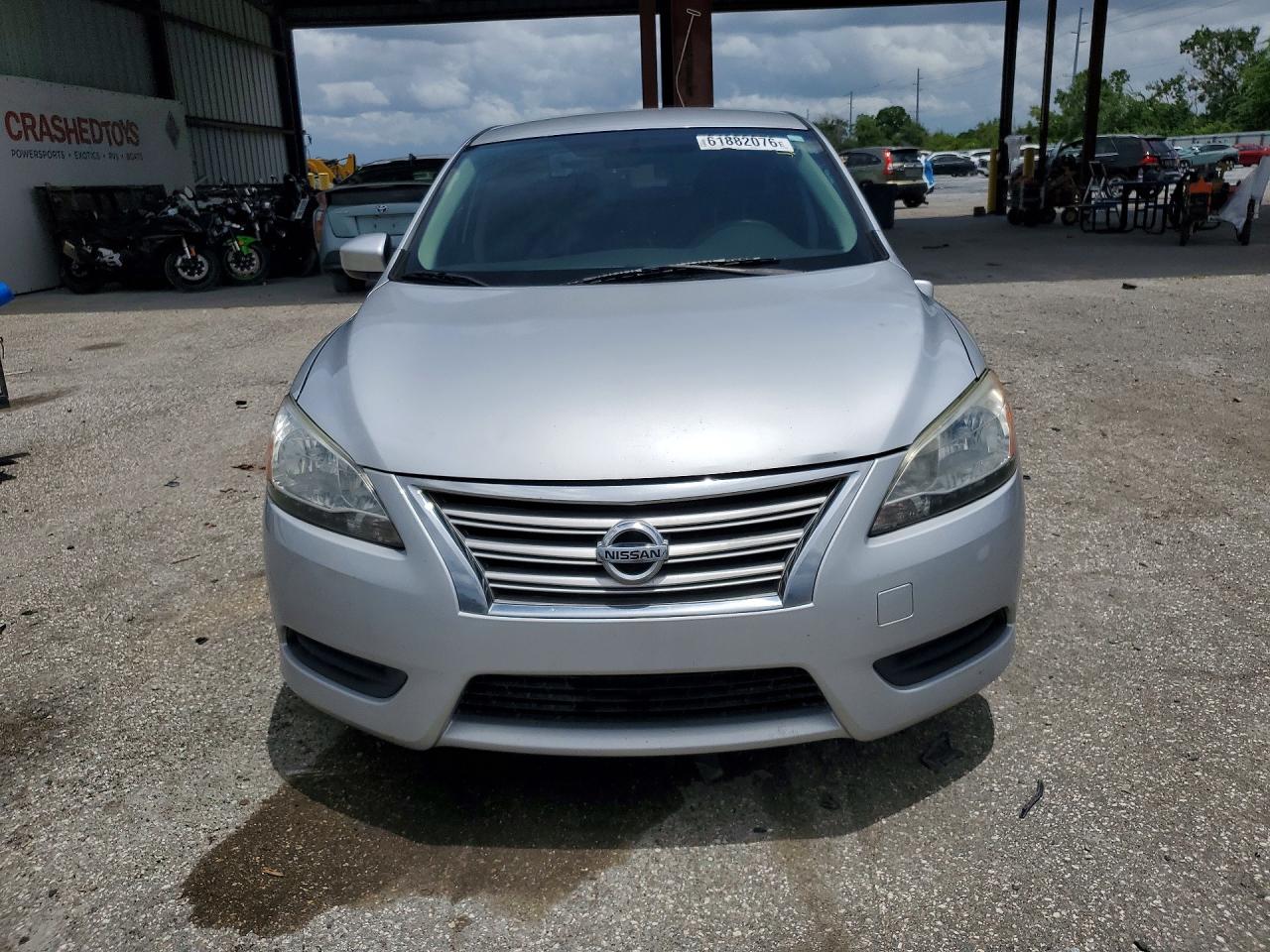 2014 Nissan Sentra Sv Silver vin: 3N1AB7APXEY212956