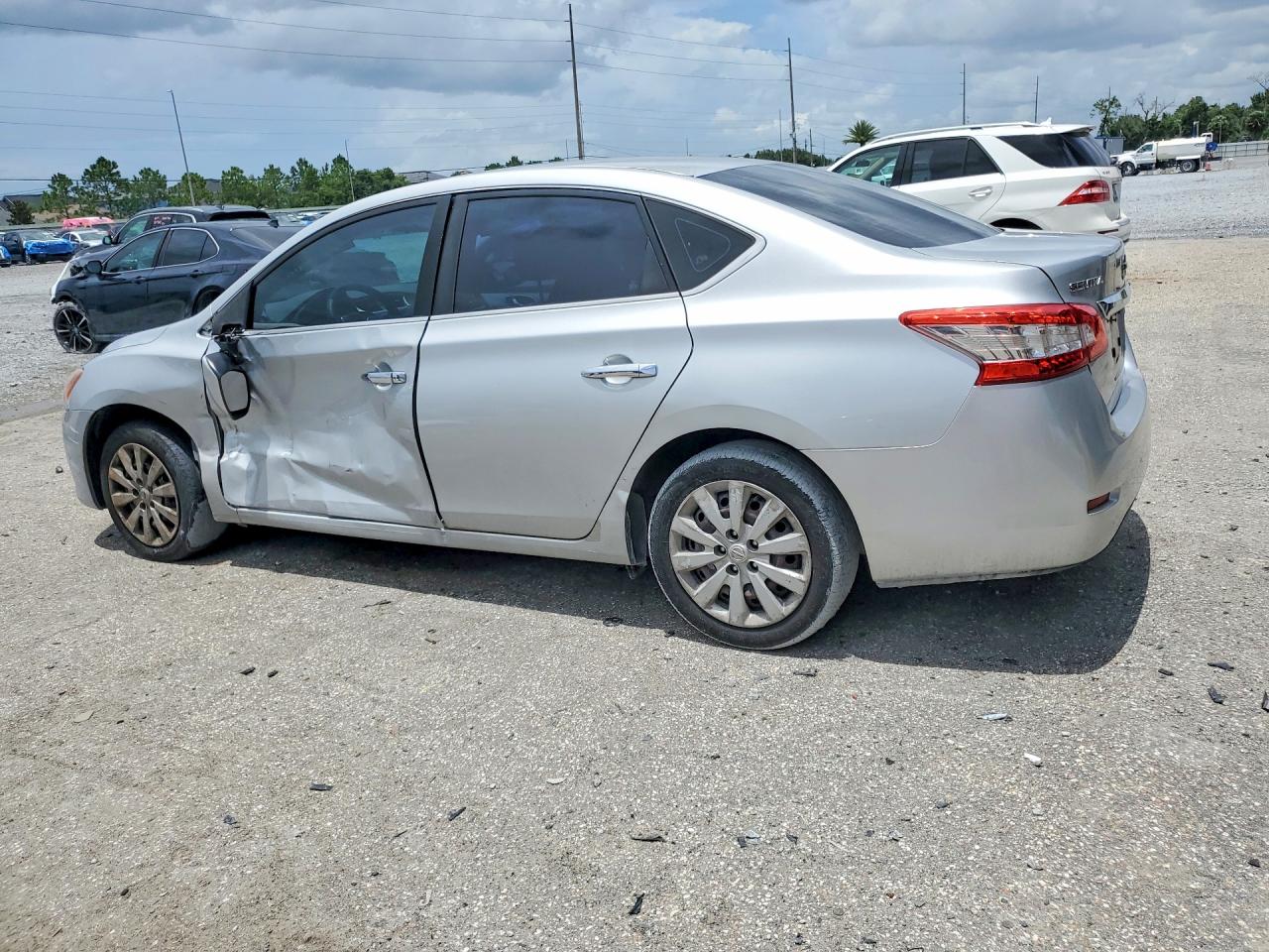 2014 Nissan Sentra Sv Silver vin: 3N1AB7APXEY212956