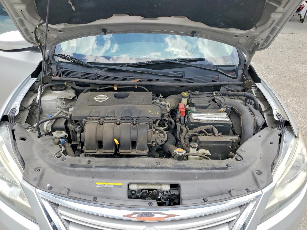 2014 Nissan Sentra Sv Silver vin: 3N1AB7APXEY212956