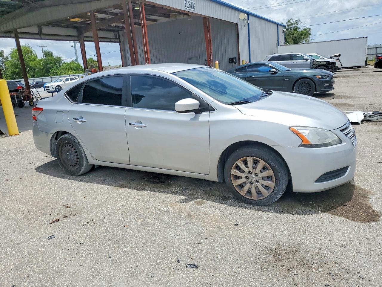 2014 Nissan Sentra Sv Silver vin: 3N1AB7APXEY212956