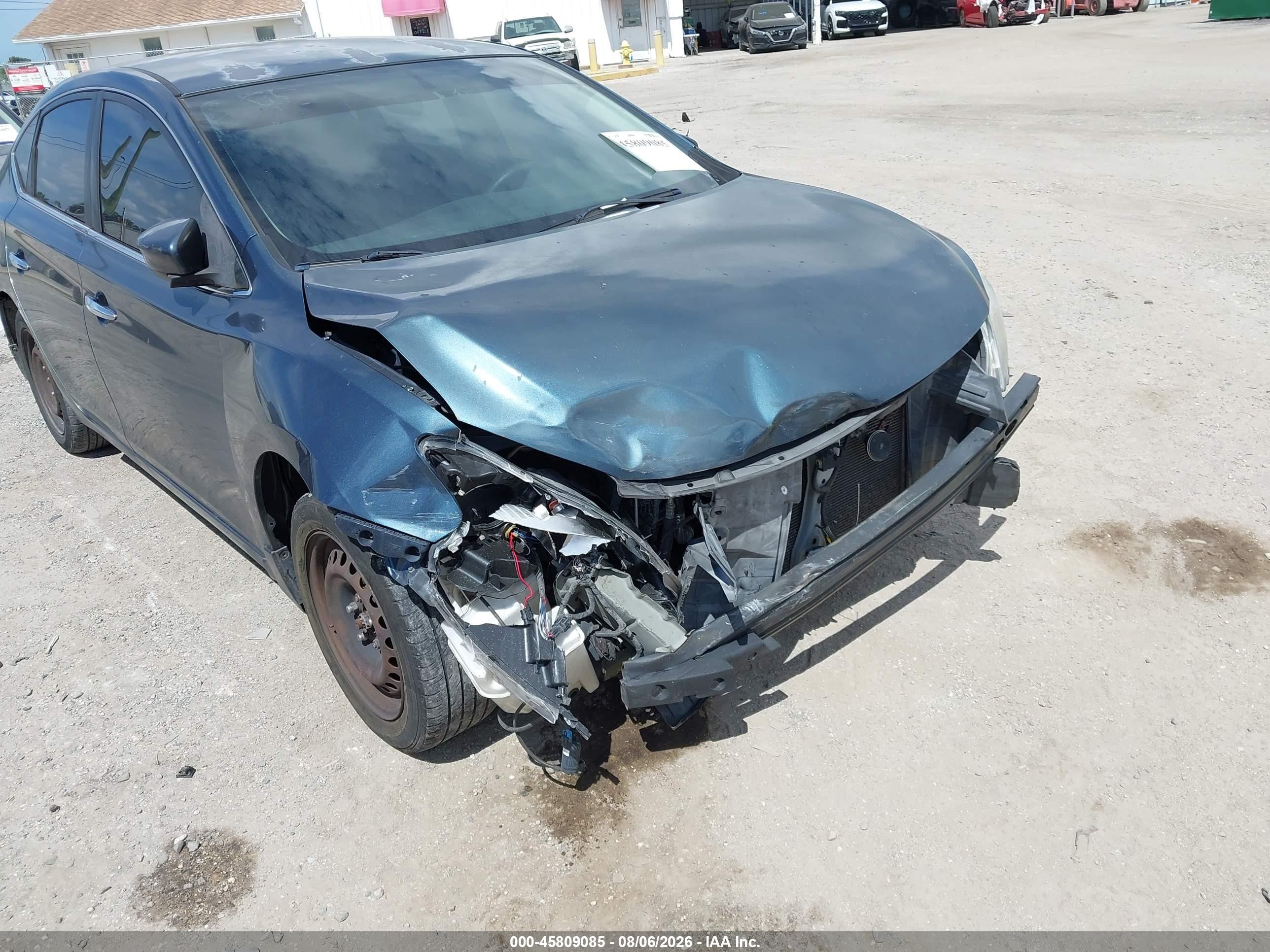 2014 Nissan Sentra Fe+ S/fe+ Sv/s/sl/sr/sv Blue vin: 3N1AB7APXEY215288