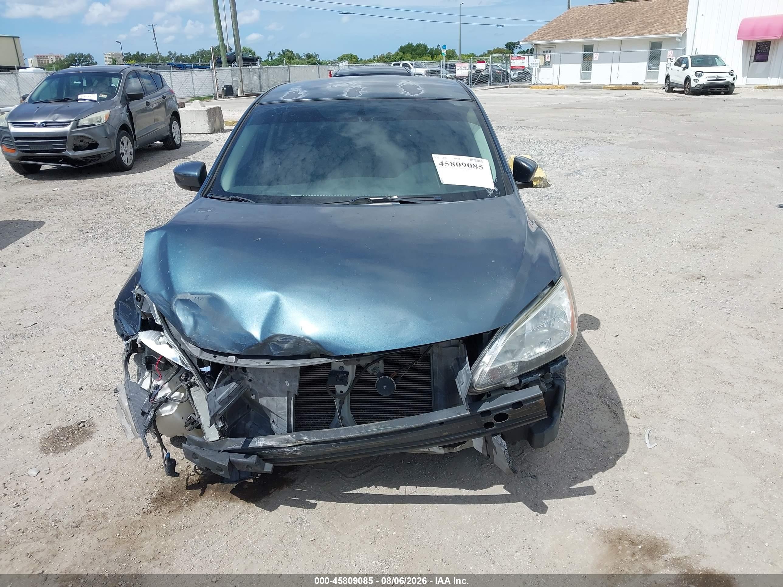 2014 Nissan Sentra Fe+ S/fe+ Sv/s/sl/sr/sv Blue vin: 3N1AB7APXEY215288
