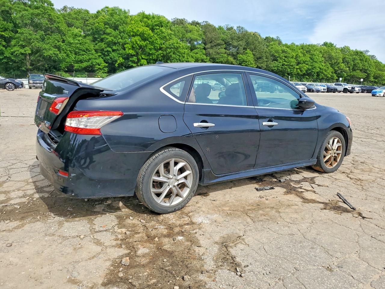 2014 Nissan Sentra Sr Black vin: 3N1AB7APXEY221365
