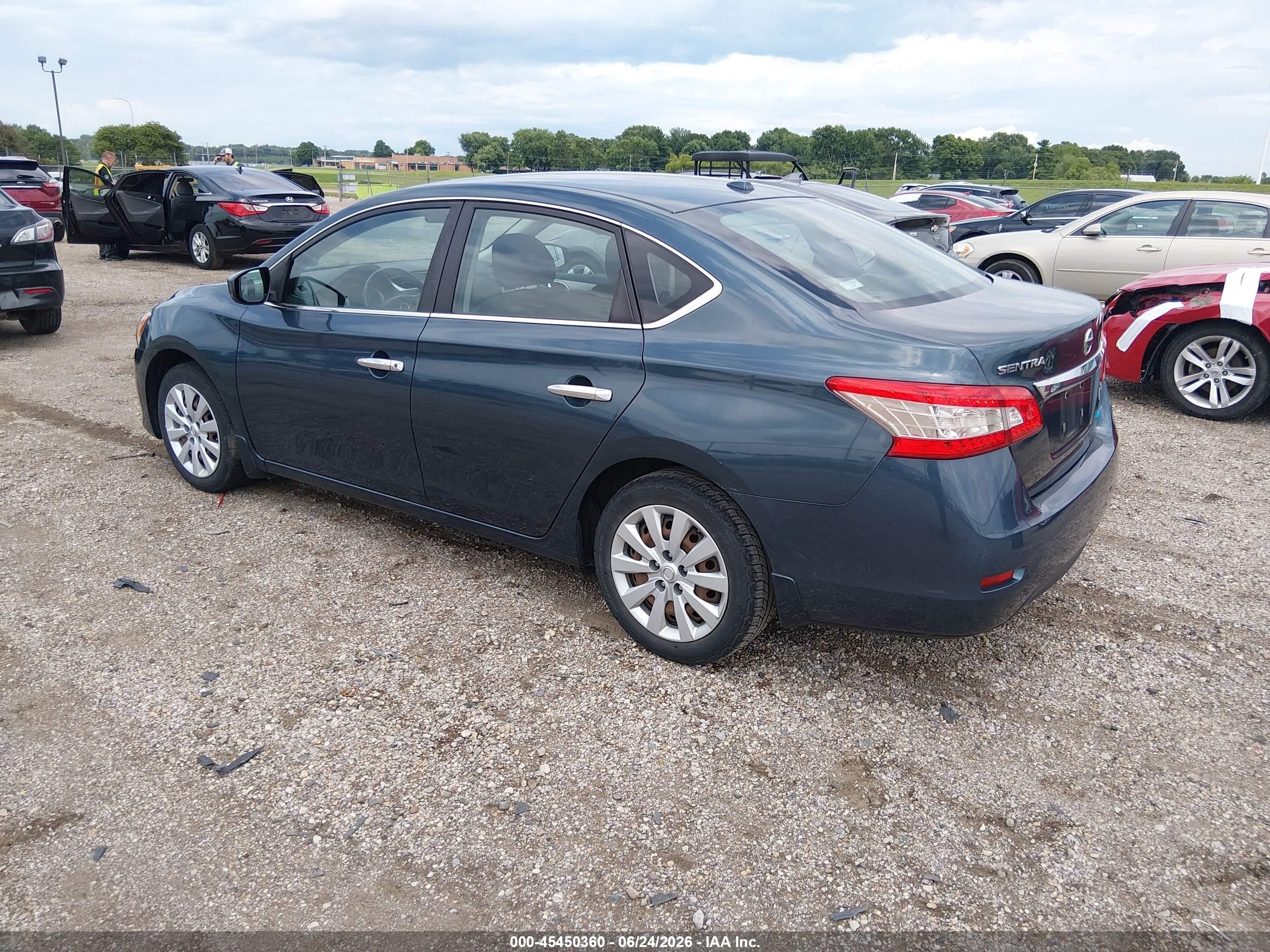 2014 Nissan Sentra Sv Black vin: 3N1AB7APXEY227814