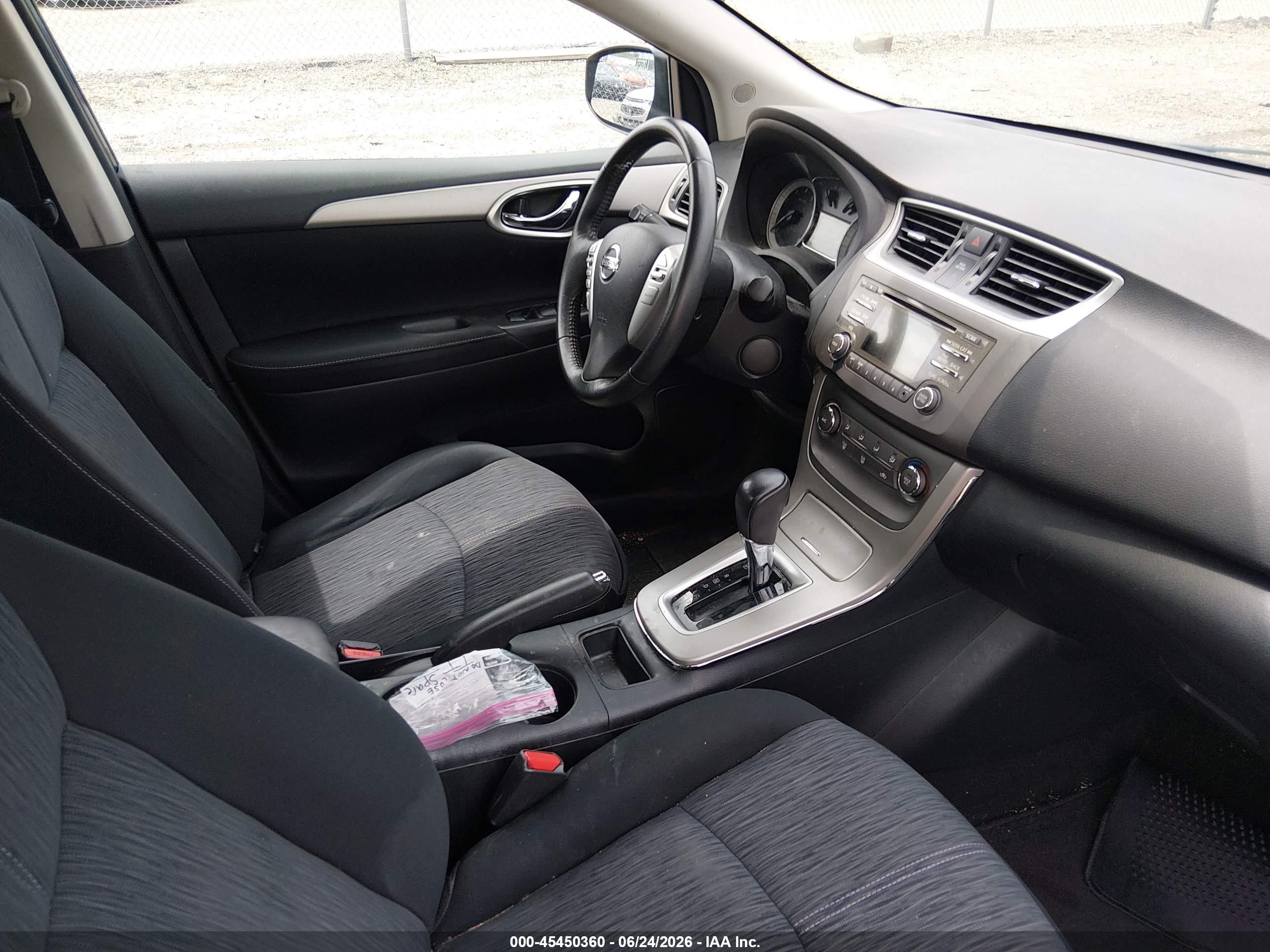 2014 Nissan Sentra Sv Black vin: 3N1AB7APXEY227814