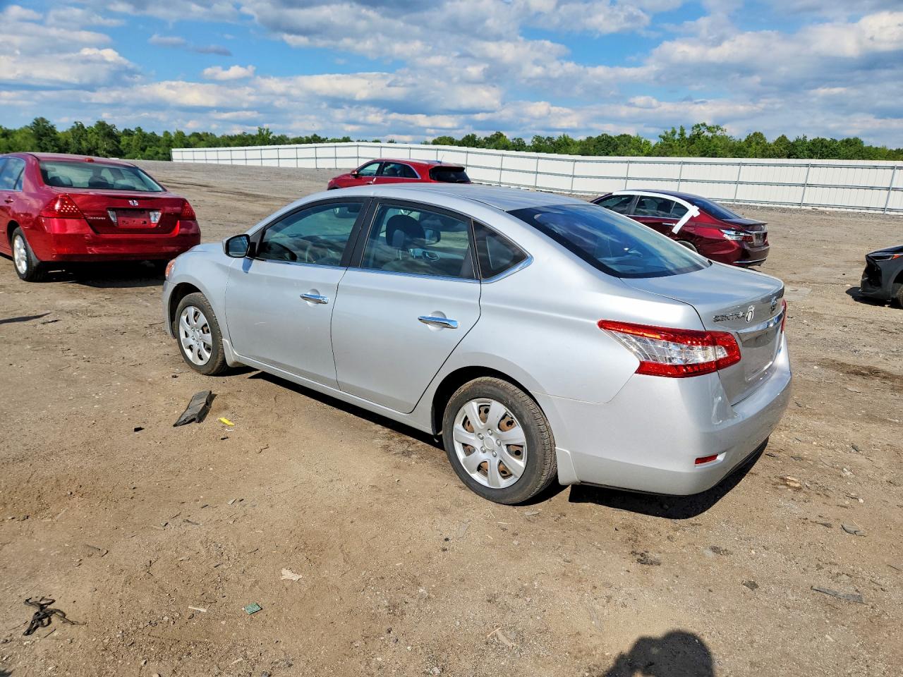 2014 Nissan Sentra Sv Серебряный vin: 3N1AB7APXEY240336
