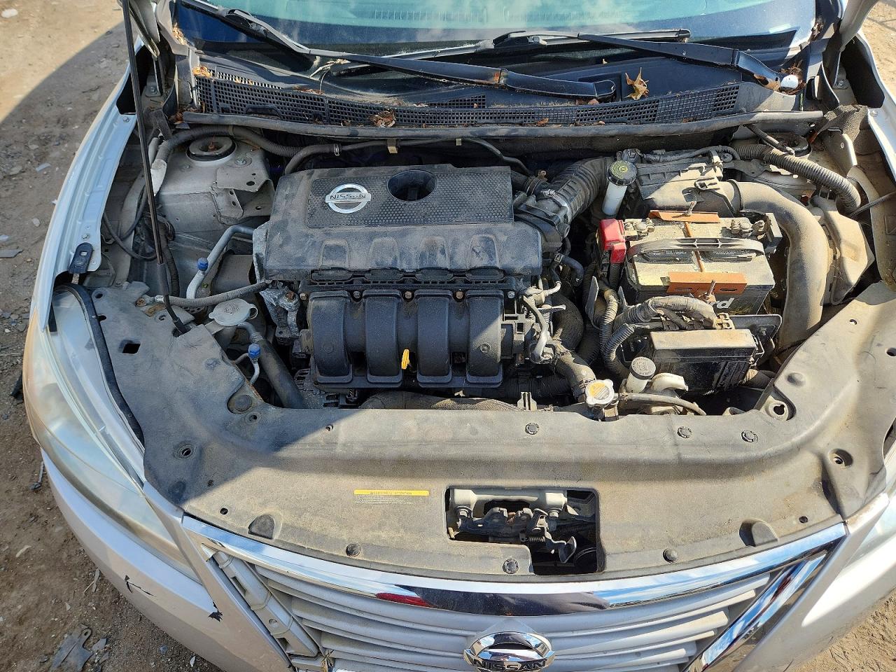 2014 Nissan Sentra Sv Серебряный vin: 3N1AB7APXEY240336