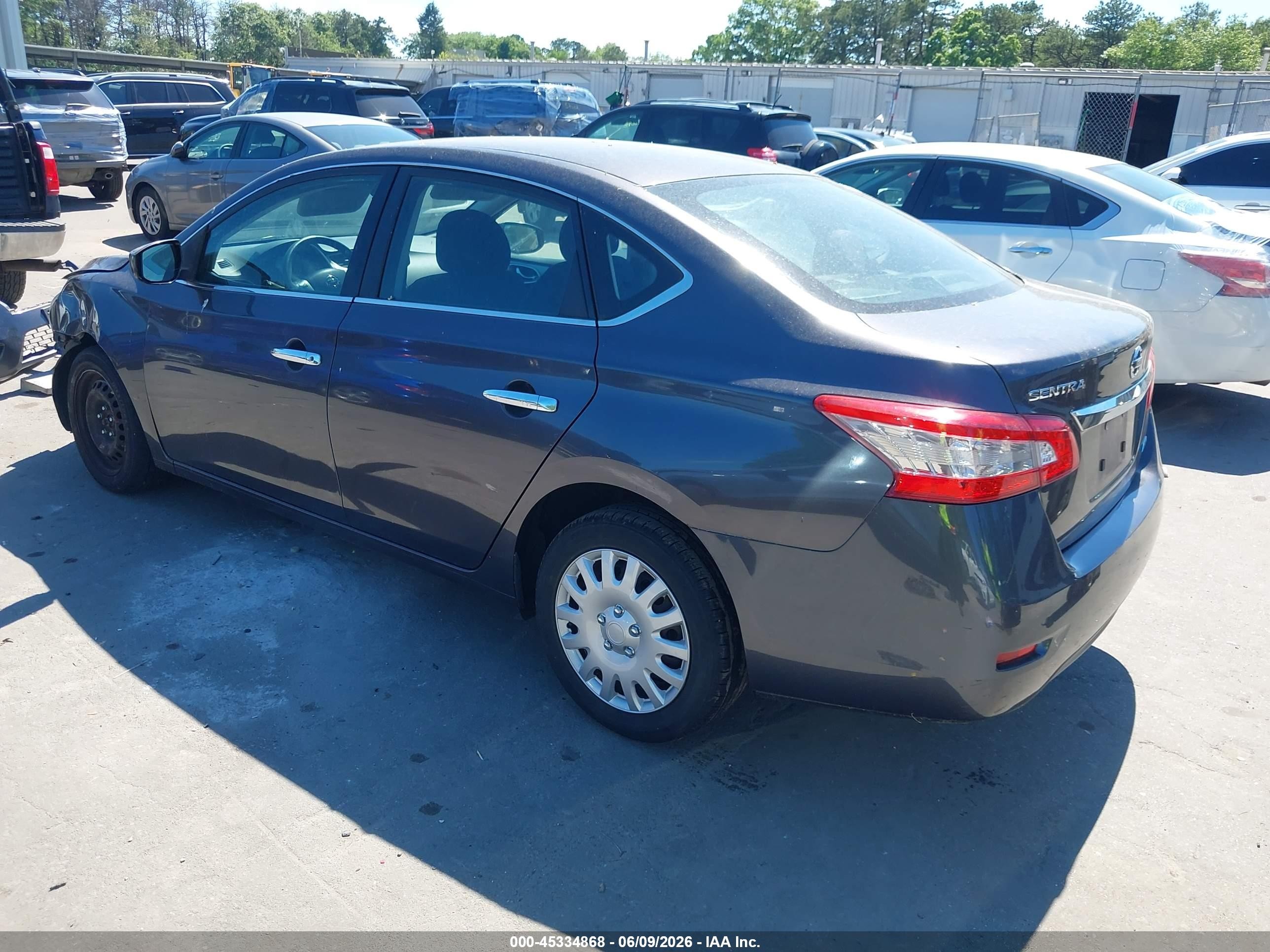 2014 Nissan Sentra S Black vin: 3N1AB7APXEY240823