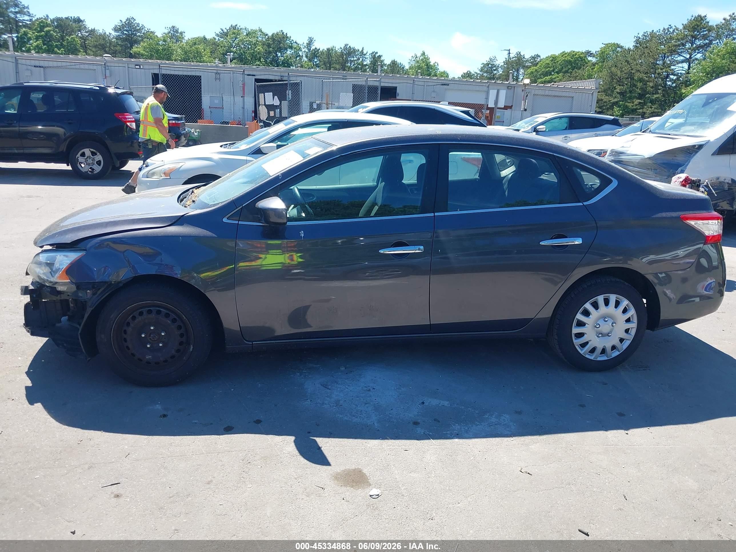 2014 Nissan Sentra S Black vin: 3N1AB7APXEY240823