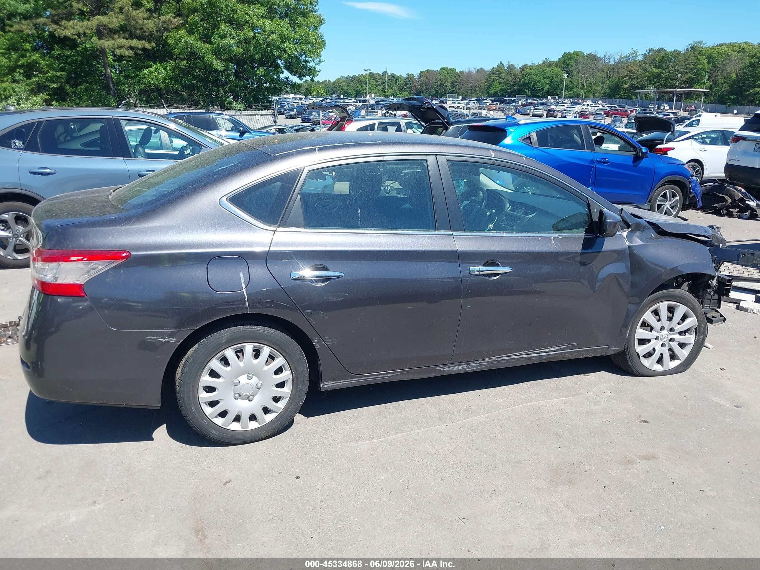 2014 Nissan Sentra S Black vin: 3N1AB7APXEY240823