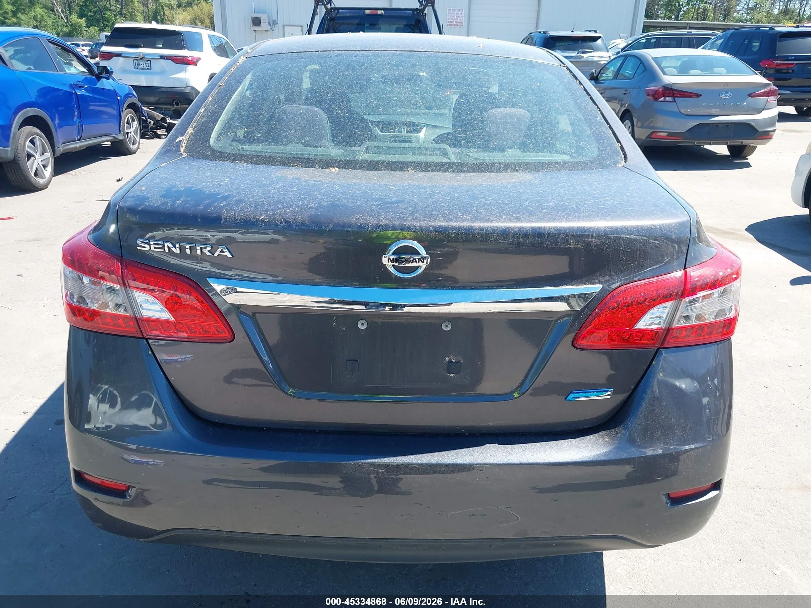 2014 Nissan Sentra S Black vin: 3N1AB7APXEY240823