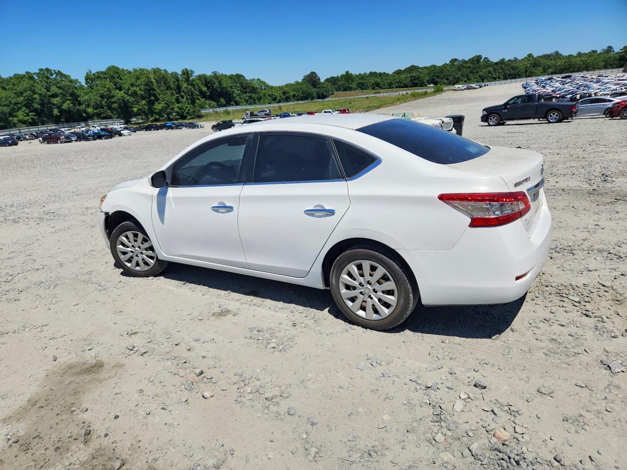 2014 Nissan Sentra S White vin: 3N1AB7APXEY243236