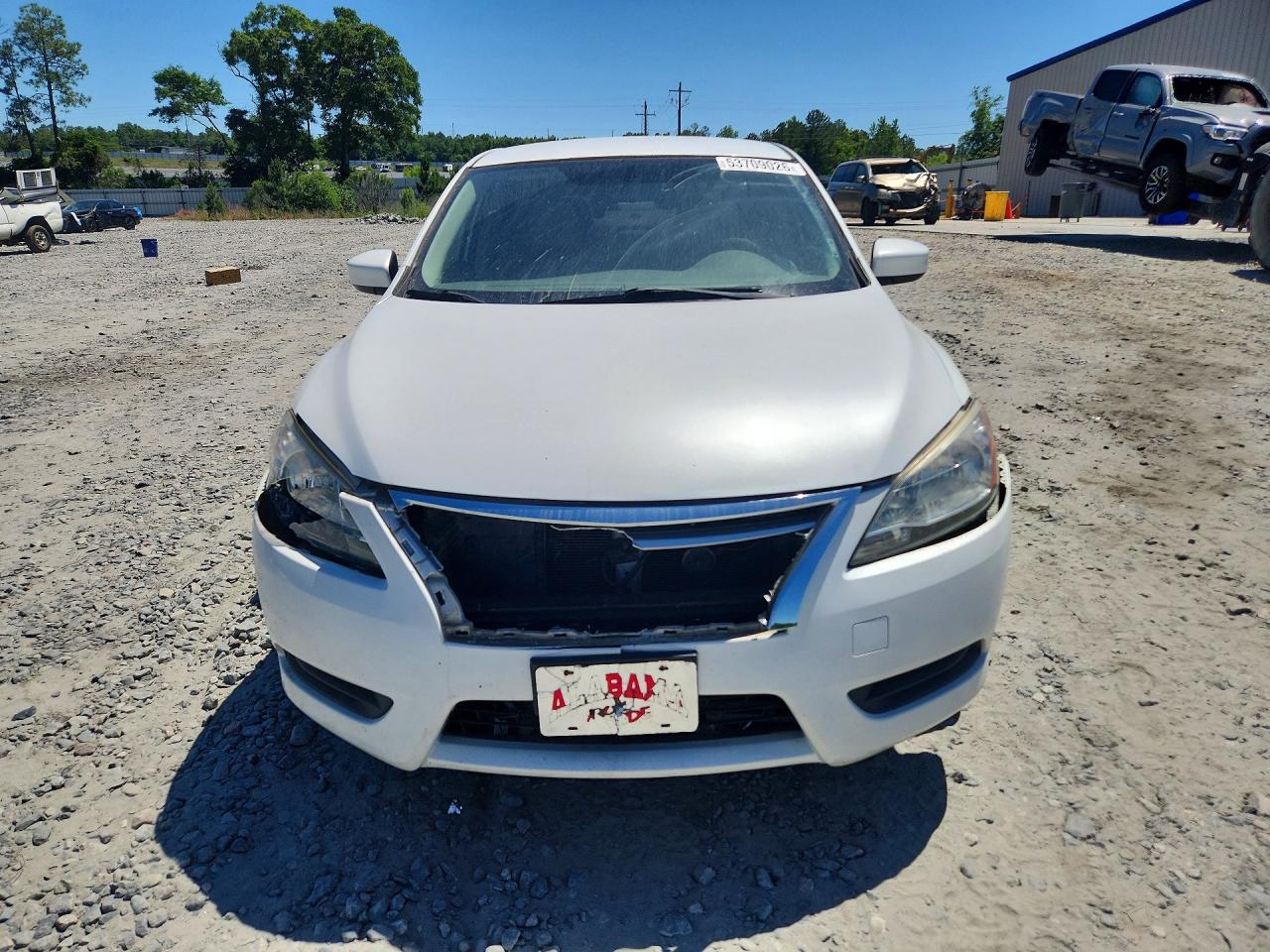 2014 Nissan Sentra S White vin: 3N1AB7APXEY243236
