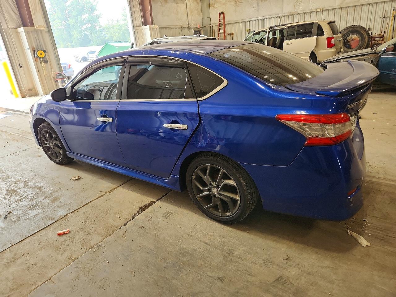 2014 Nissan Sentra Sr Blue vin: 3N1AB7APXEY245357