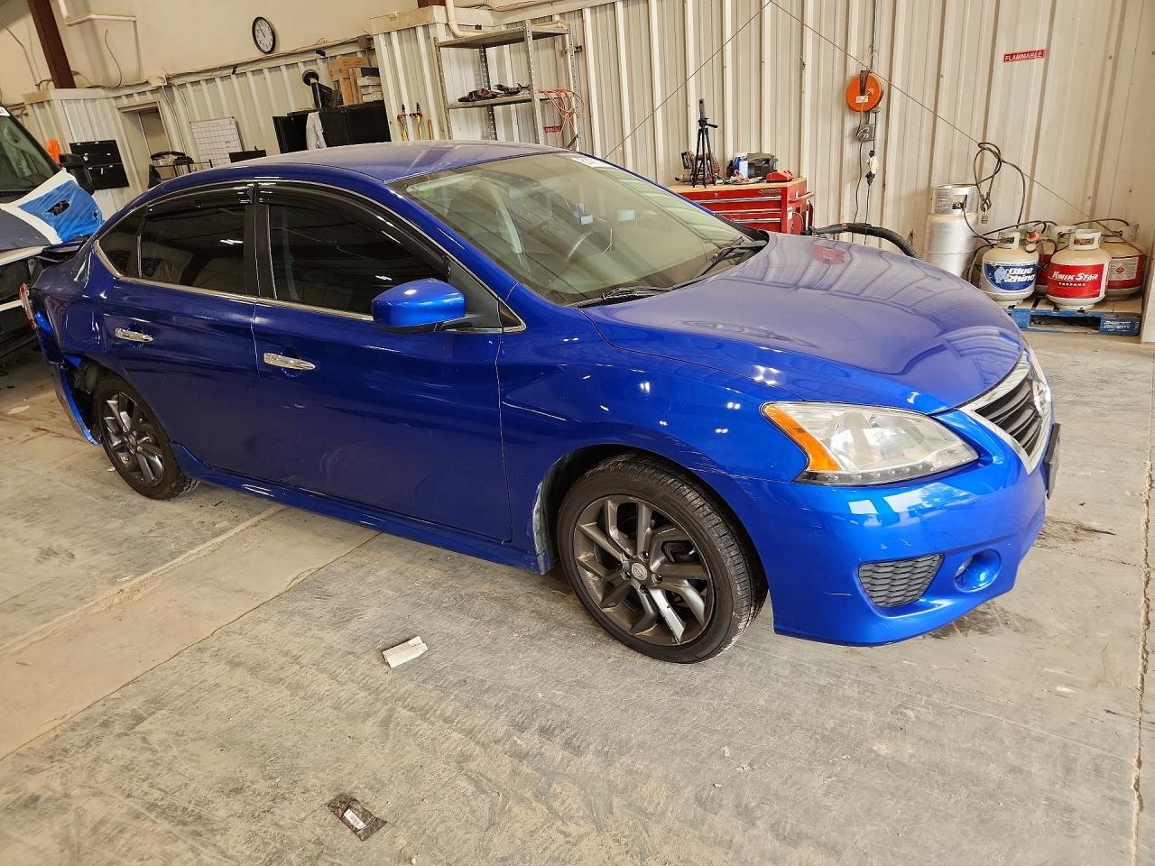 2014 Nissan Sentra Sr Blue vin: 3N1AB7APXEY245357