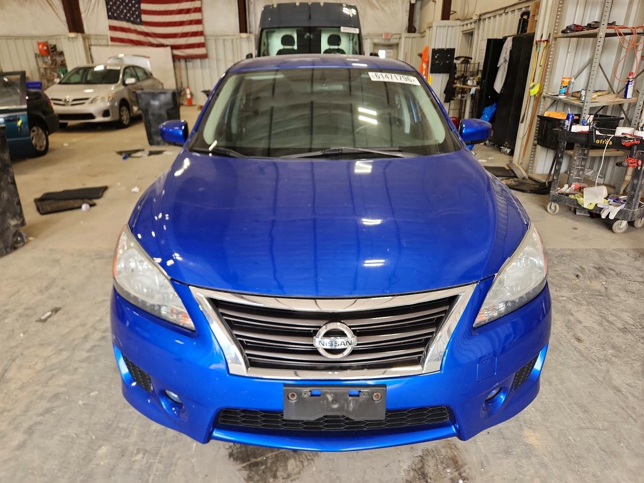 2014 Nissan Sentra Sr Blue vin: 3N1AB7APXEY245357