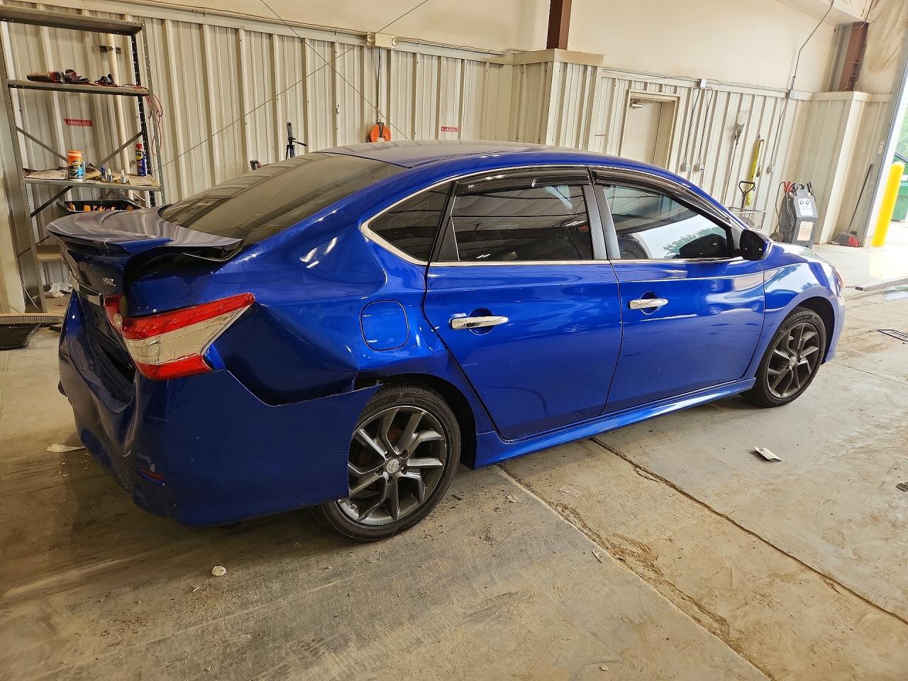 2014 Nissan Sentra Sr Blue vin: 3N1AB7APXEY245357