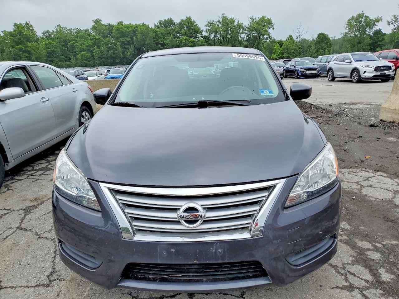 2014 Nissan Sentra Sv Gray vin: 3N1AB7APXEY249893